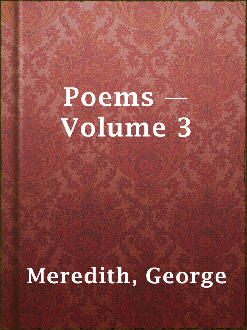 Cover image for Poems — Volume 3